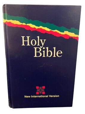 Holy Bible NIV Hardcover Textbook Edition Vintage 80's Zondervan